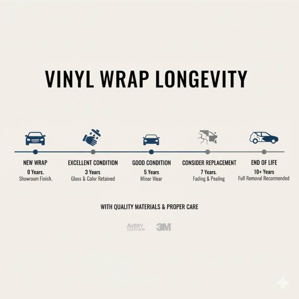 Vehicle wrap longevity duration Ilford London